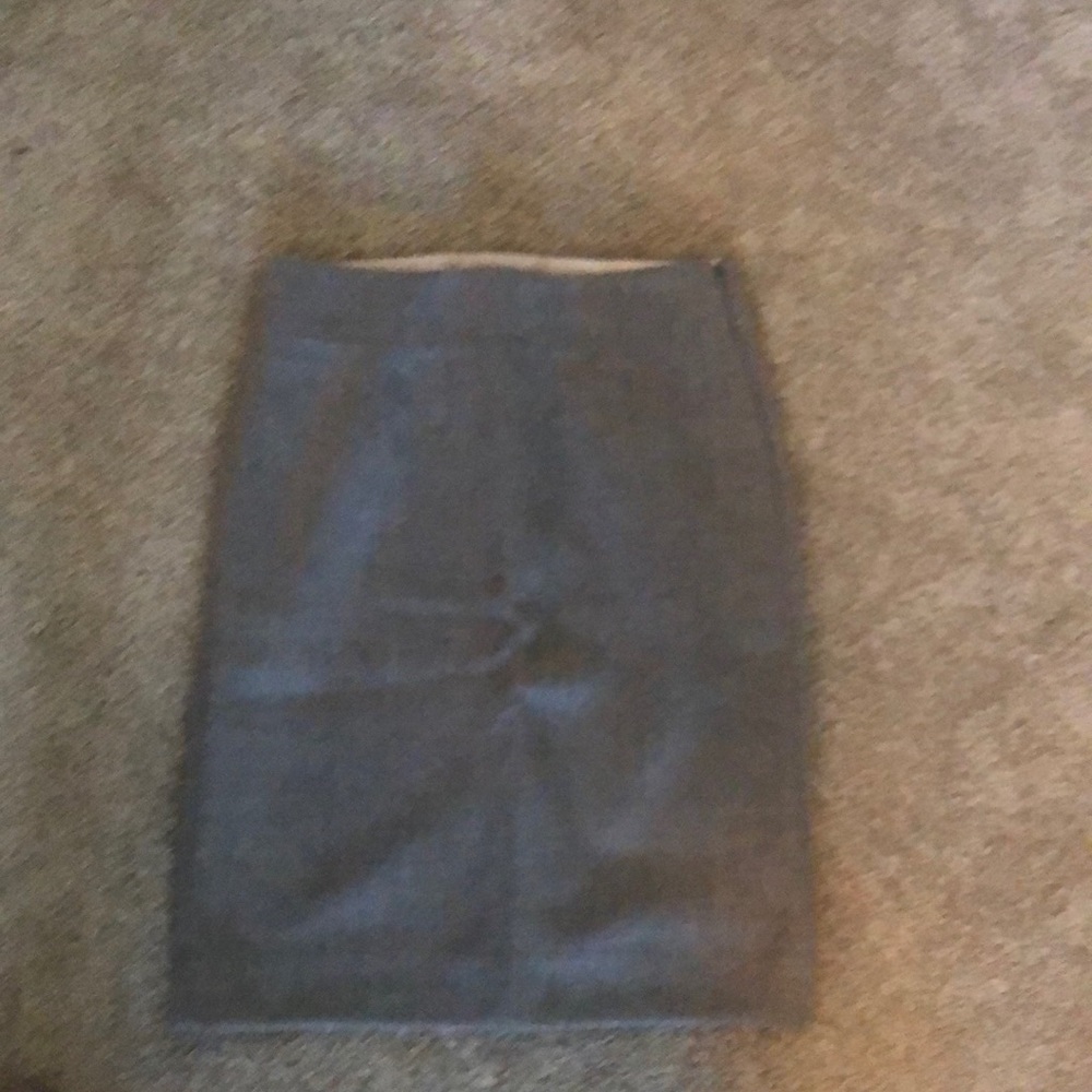 J. Crew Grey Wool Pencil Skirt